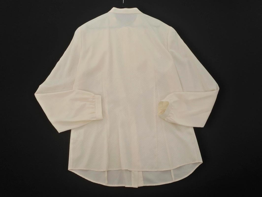 ネコポスOK PAUL STUART ポールスチュアート フリル ブラウス シャツ size6/ベージュ ◇■ ☆ fjc2 レディース_画像4