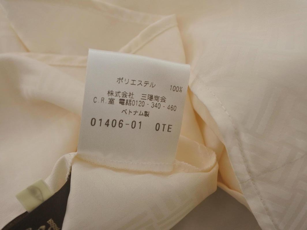 ネコポスOK PAUL STUART ポールスチュアート フリル ブラウス シャツ size6/ベージュ ◇■ ☆ fjc2 レディース_画像5