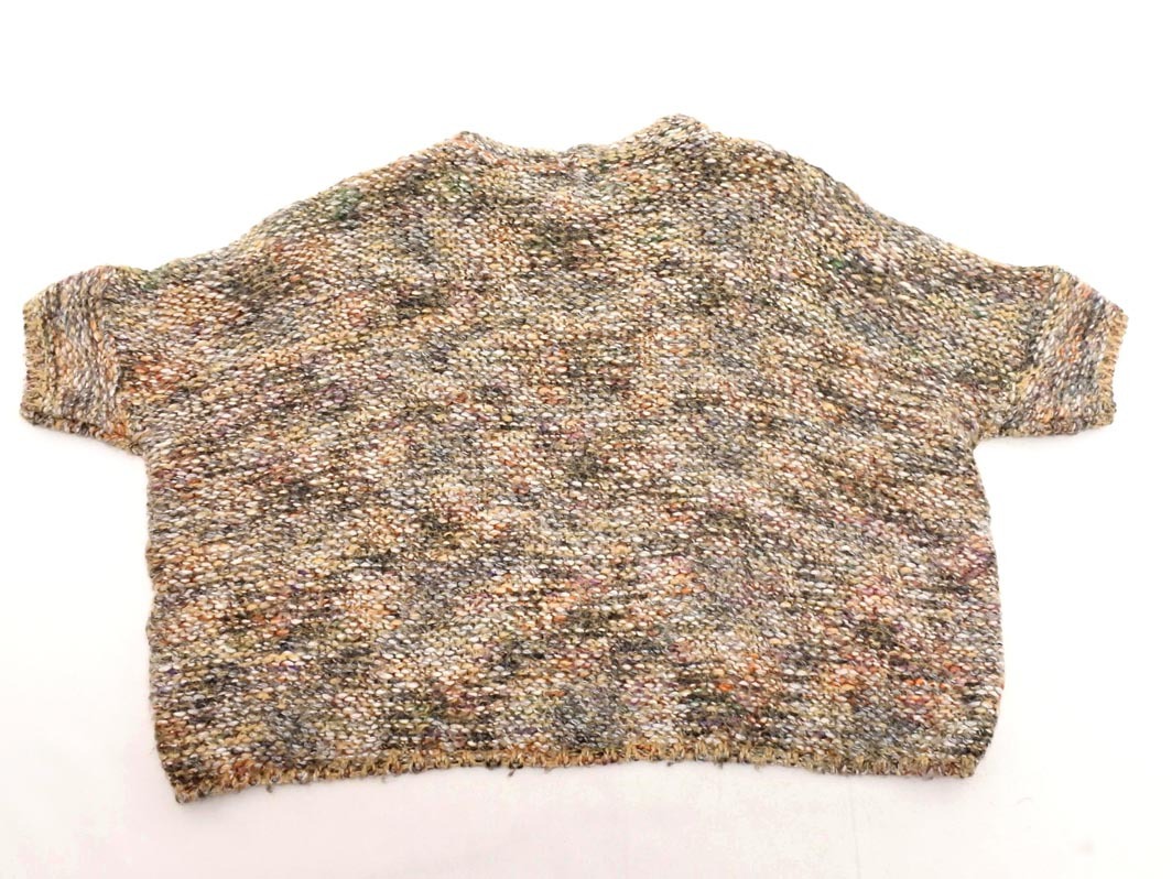 ZARA ザラ ウール混 ローゲージ ニット セーター sizeS/茶ｘ黒 ◇■ ☆ fjc2 レディース_画像6