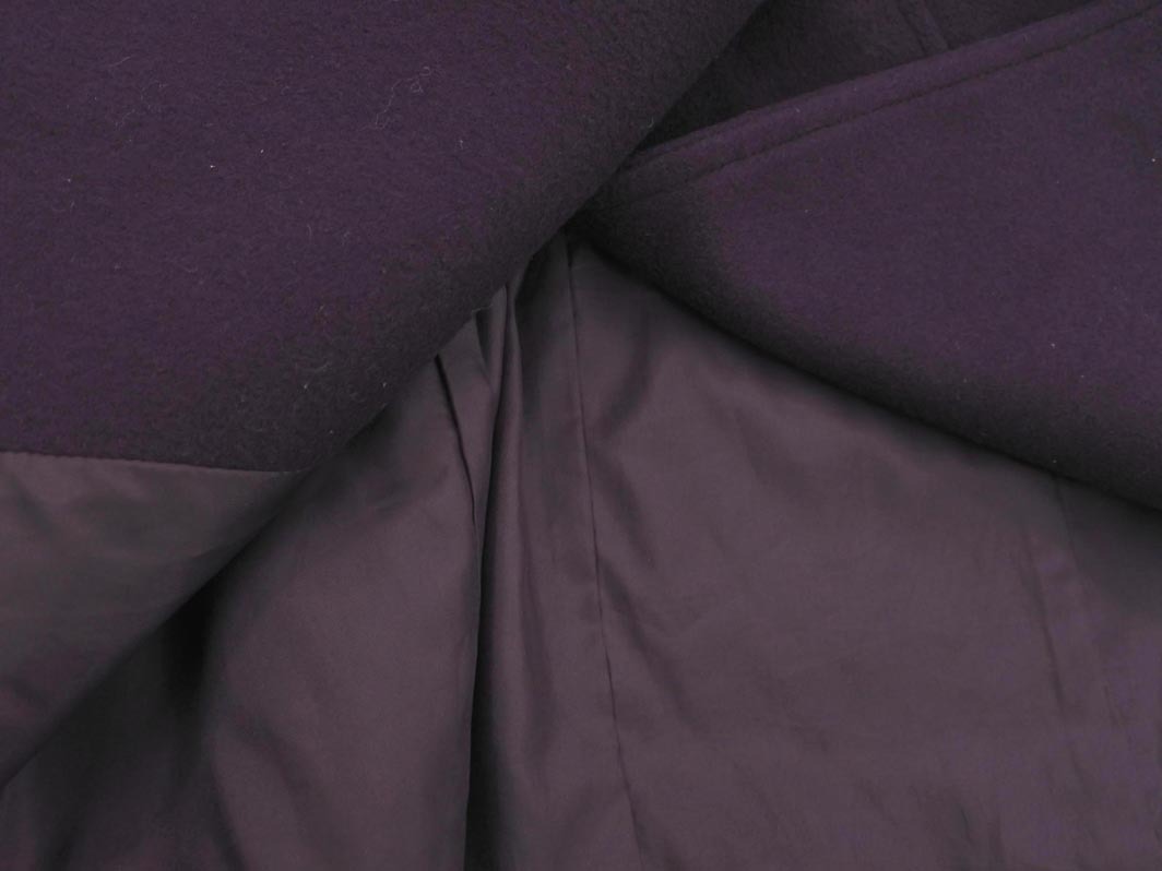 KUMIKYOKU 組曲 ウール混 スタンドカラー コート size2/紫 ◇■ ☆ fjc2 レディース_画像3