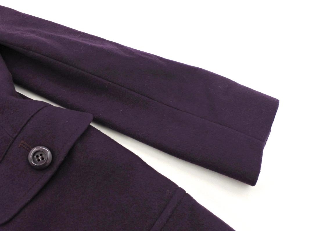 KUMIKYOKU 組曲 ウール混 スタンドカラー コート size2/紫 ◇■ ☆ fjc2 レディース_画像4