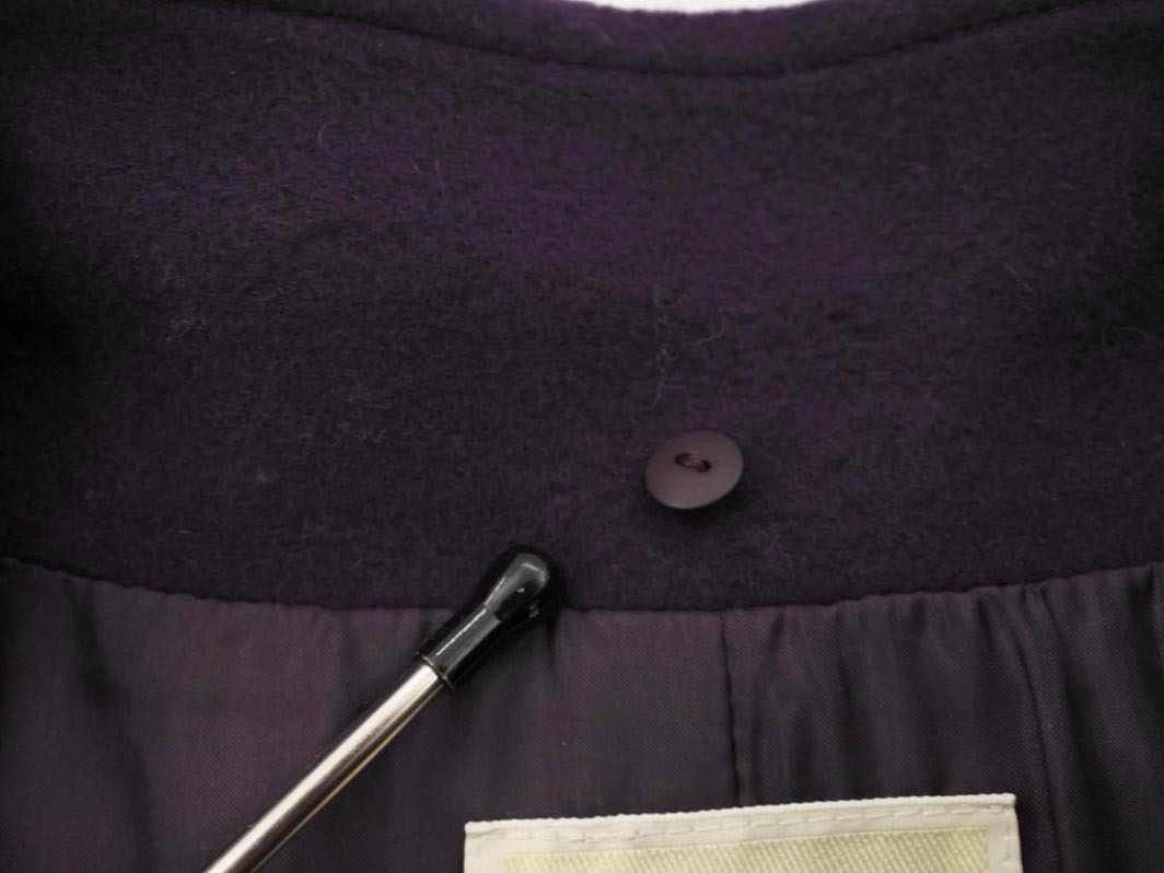 KUMIKYOKU 組曲 ウール混 スタンドカラー コート size2/紫 ◇■ ☆ fjc2 レディース_画像8