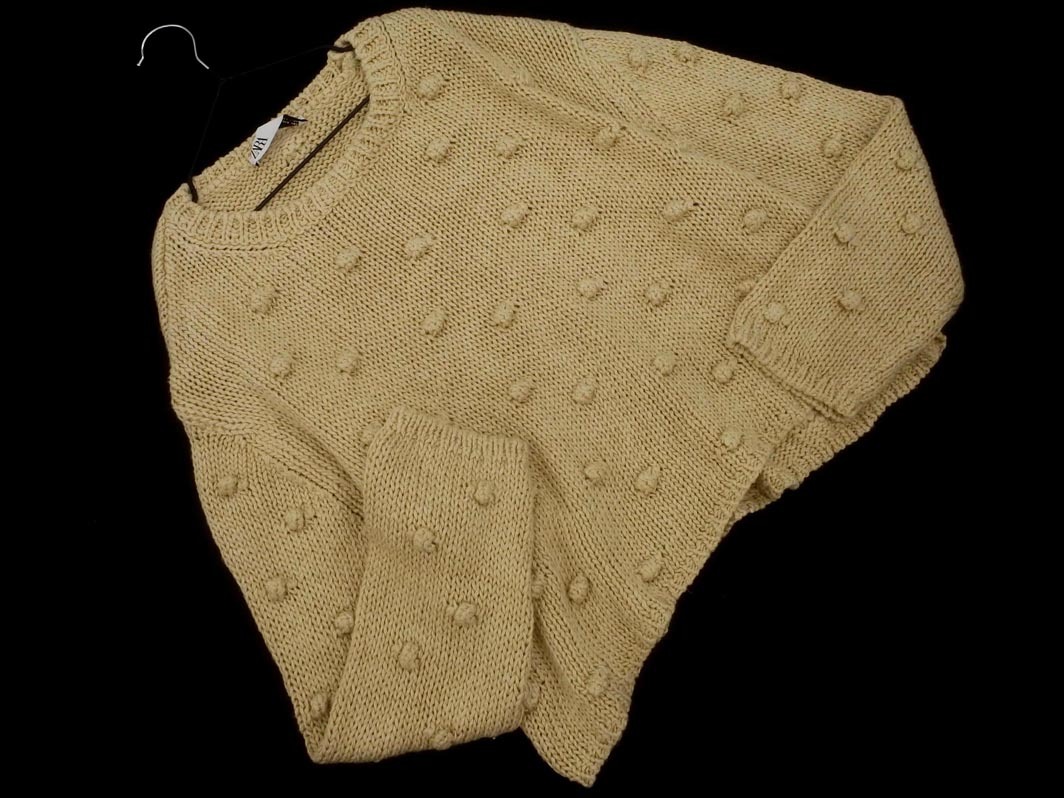 ZARA ザラ ニット セーター sizeS/ベージュ ◇■ ☆ fjc2 レディース_画像1