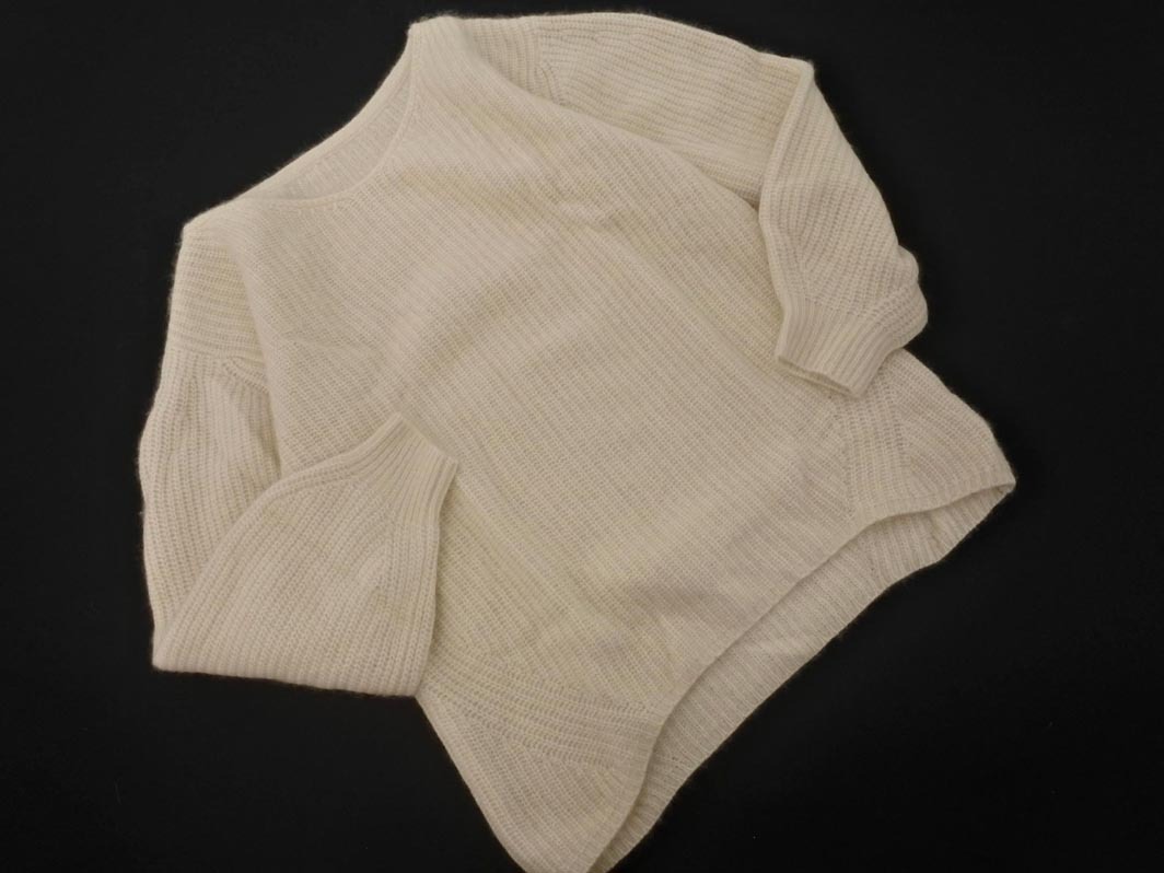 rienda rienda шерсть . вязаный свитер sizeF/ слоновая кость *# * fjc3 женский 