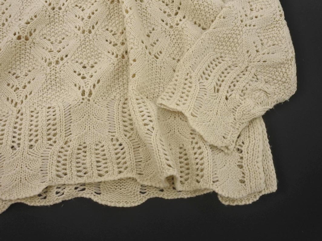 earth music&ecology アースミュージック＆エコロジー ハイネック ニット セーター sizeF/ベージュ ◇■ ☆ fjc3 レディース_画像3