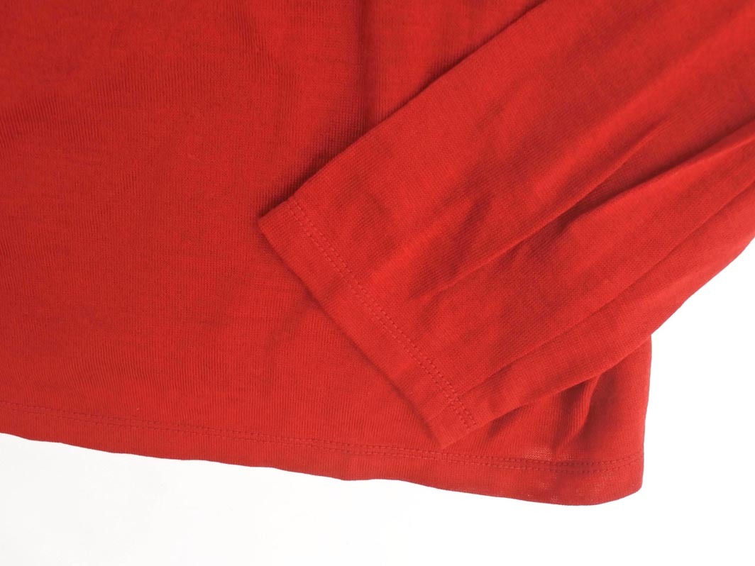 ネコポスOK BURBERRY バーバリー ウール混 カットソー size5/赤 ◇■ ☆ fjc3 レディース_画像2