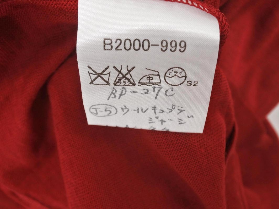 ネコポスOK BURBERRY バーバリー ウール混 カットソー size5/赤 ◇■ ☆ fjc3 レディース_画像5