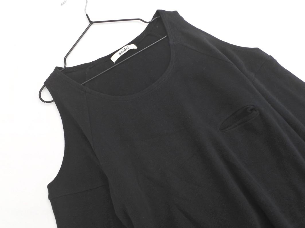 snidel スナイデル オープンショルダー カットソー sizeF/黒 ◇■ ☆ fjc4 レディース_画像2