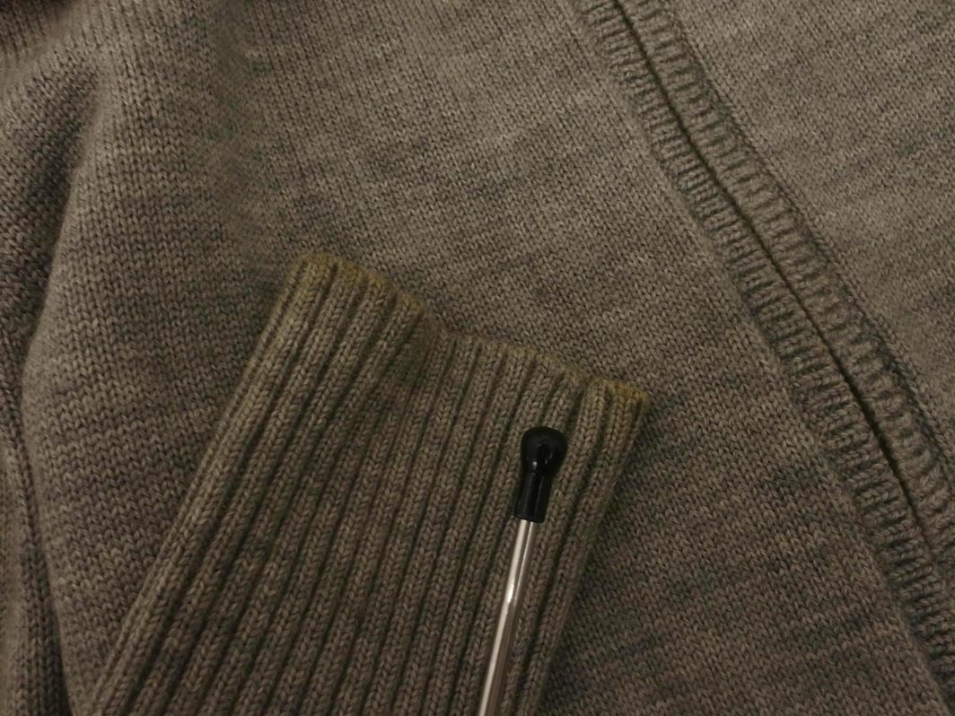 UNTITLED Untitled шерсть 100% мех вязаный жакет size2/ серый *# * fjc4 женский