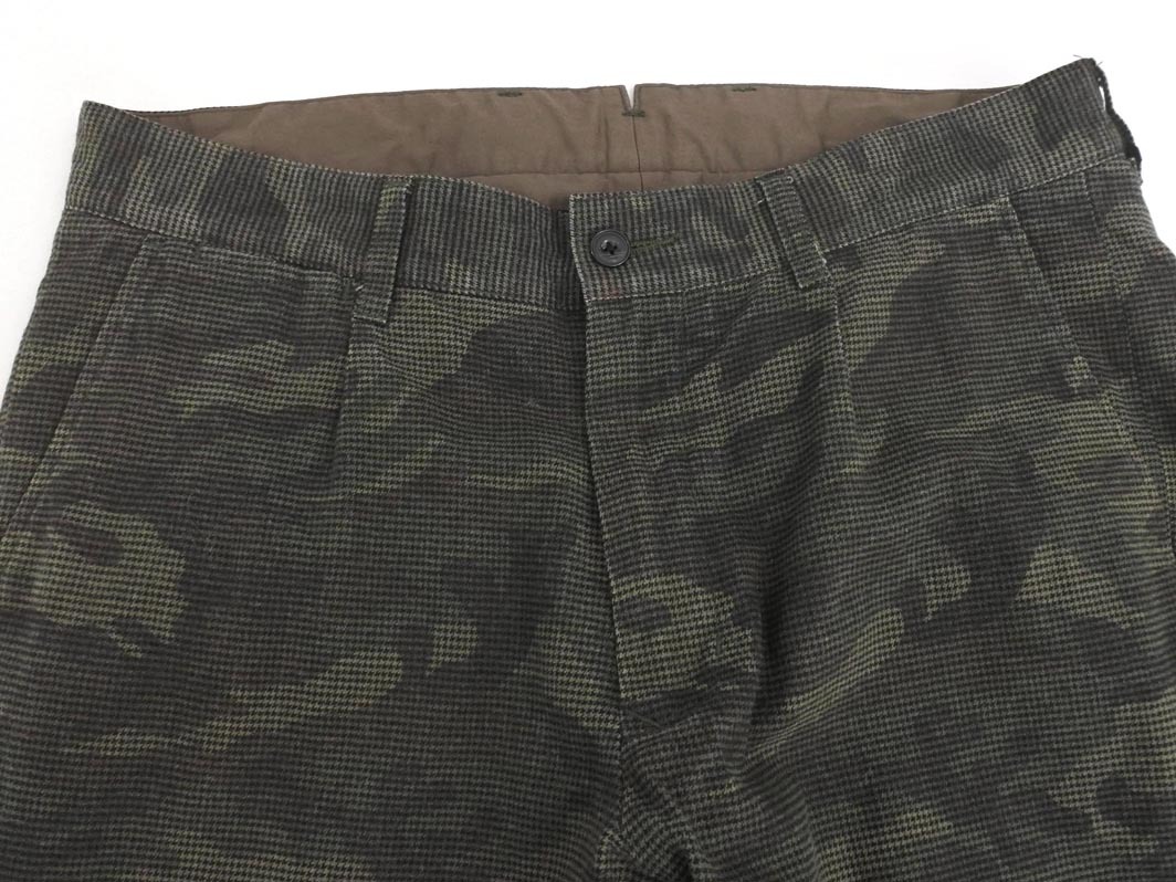 ABAHOUSE Abahouse общий рисунок брюки size3/ чёрный x темно-зеленый *# * fjc3 женский