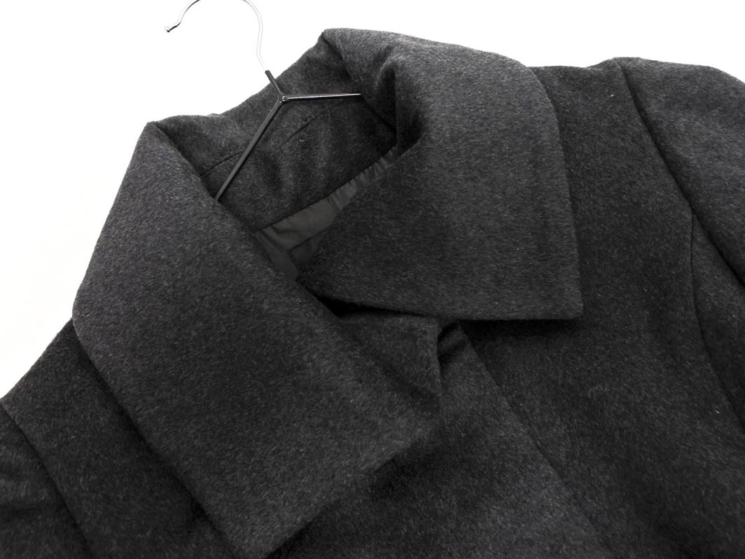 INDIVI インディヴィ ウール混 ジャケット size38/グレー ◇■ ☆ fjc3 レディース_画像2