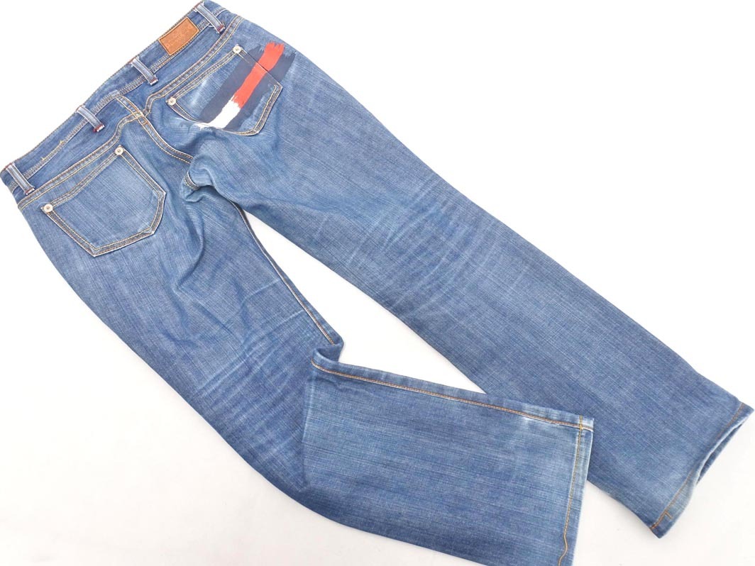 tommy girl トミーガール プリント テーパード デニムパンツ sizeM/青 ■■ ☆ fjc4 レディース_画像5