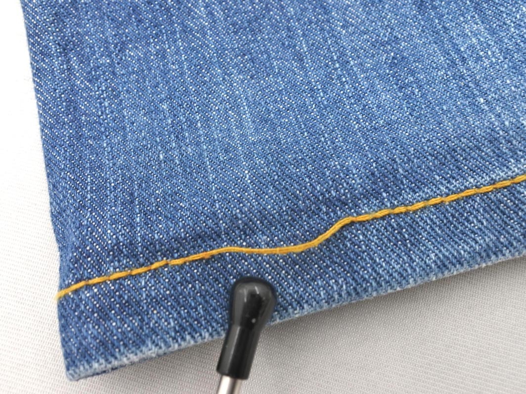 tommy girl トミーガール プリント テーパード デニムパンツ sizeM/青 ■■ ☆ fjc4 レディース_画像8