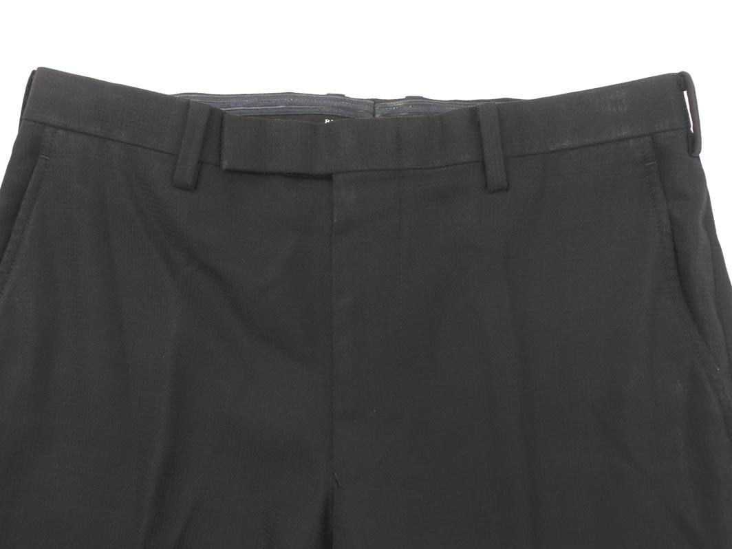 BURBERRY BLACK LABEL バーバリーブラックレーベル トラウザー パンツ size90 74 165 36R/黒 ■■ ☆ fjc4 メンズ_画像3