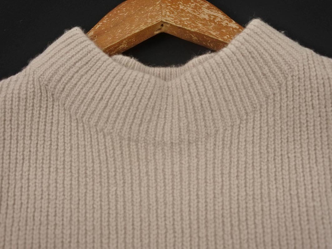 LAGUNAMOON ラグナムーン 羊毛混 切替 ベルスリーブ ニット セーター sizeF/黒 ◇■ ☆ fjc3 レディース_画像2