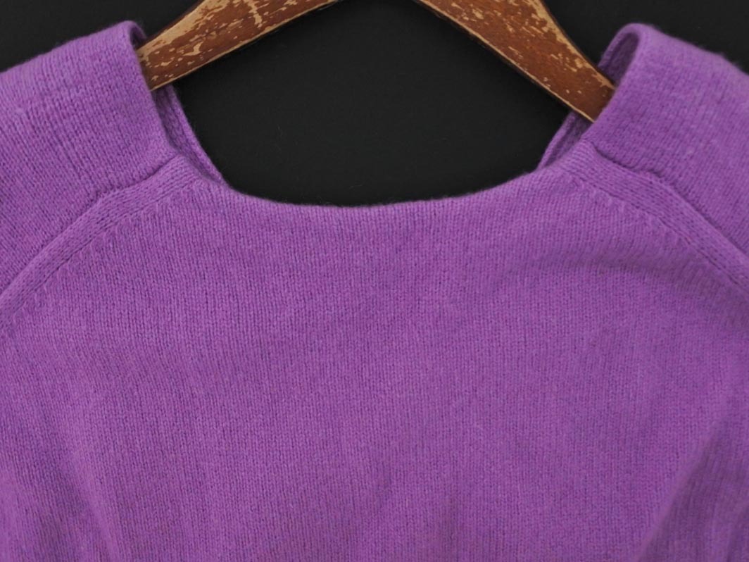 SHIPS シップス ウール混 Vネック ニット セーター ラベンダー ◇■ ☆ fjc4 レディース_画像7
