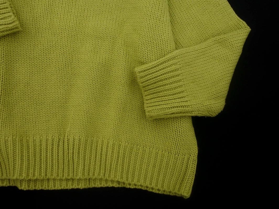 Heather ヘザー Vネック ニット セーター sizeF/黄緑 ◇■ ☆ fjc3 レディース_画像2