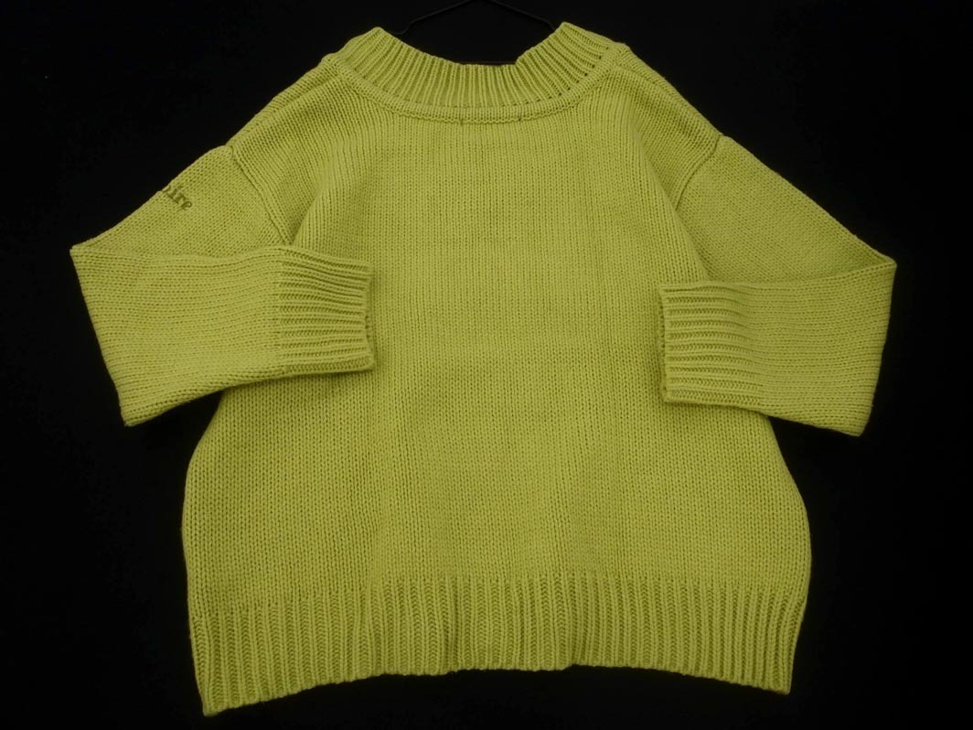 Heather ヘザー Vネック ニット セーター sizeF/黄緑 ◇■ ☆ fjc3 レディース_画像4