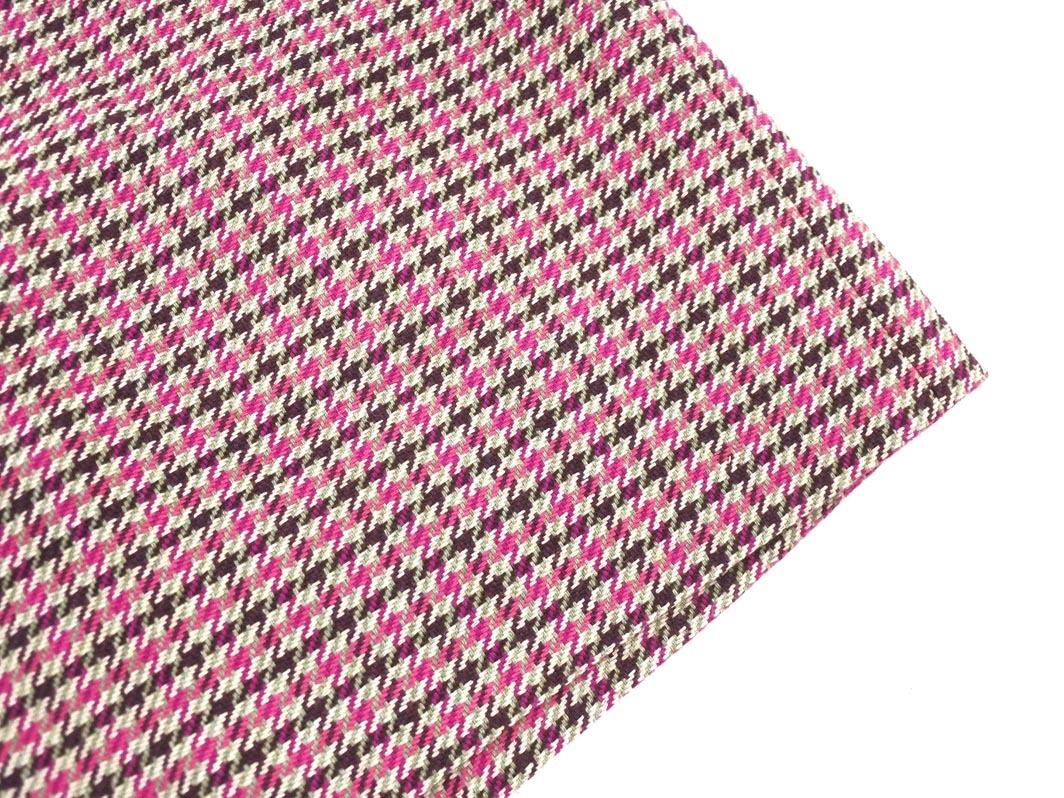 INDIVI インディヴィ ウール混 千鳥柄 タイト スカート size40/ピンク ◇■ ☆ fjc7 レディース_画像2