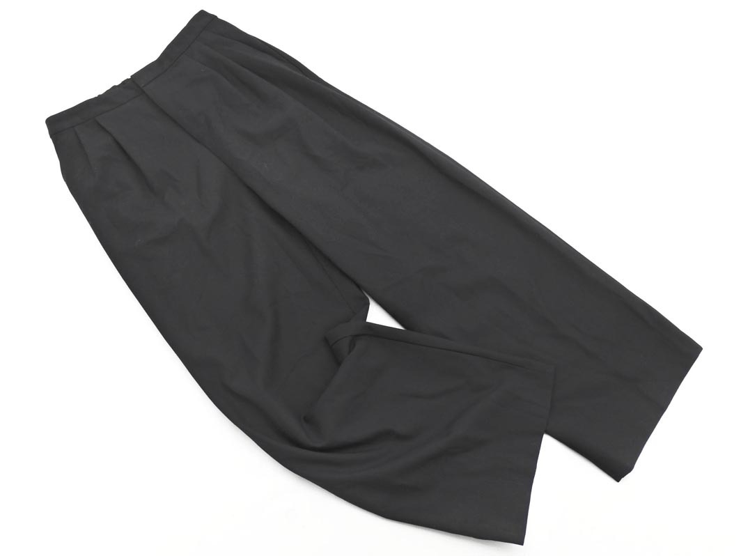 ELFORBR エルフォーブル ウール混 ワイド パンツ size38/黒 ◇■ ☆ fjc7 レディース_画像1