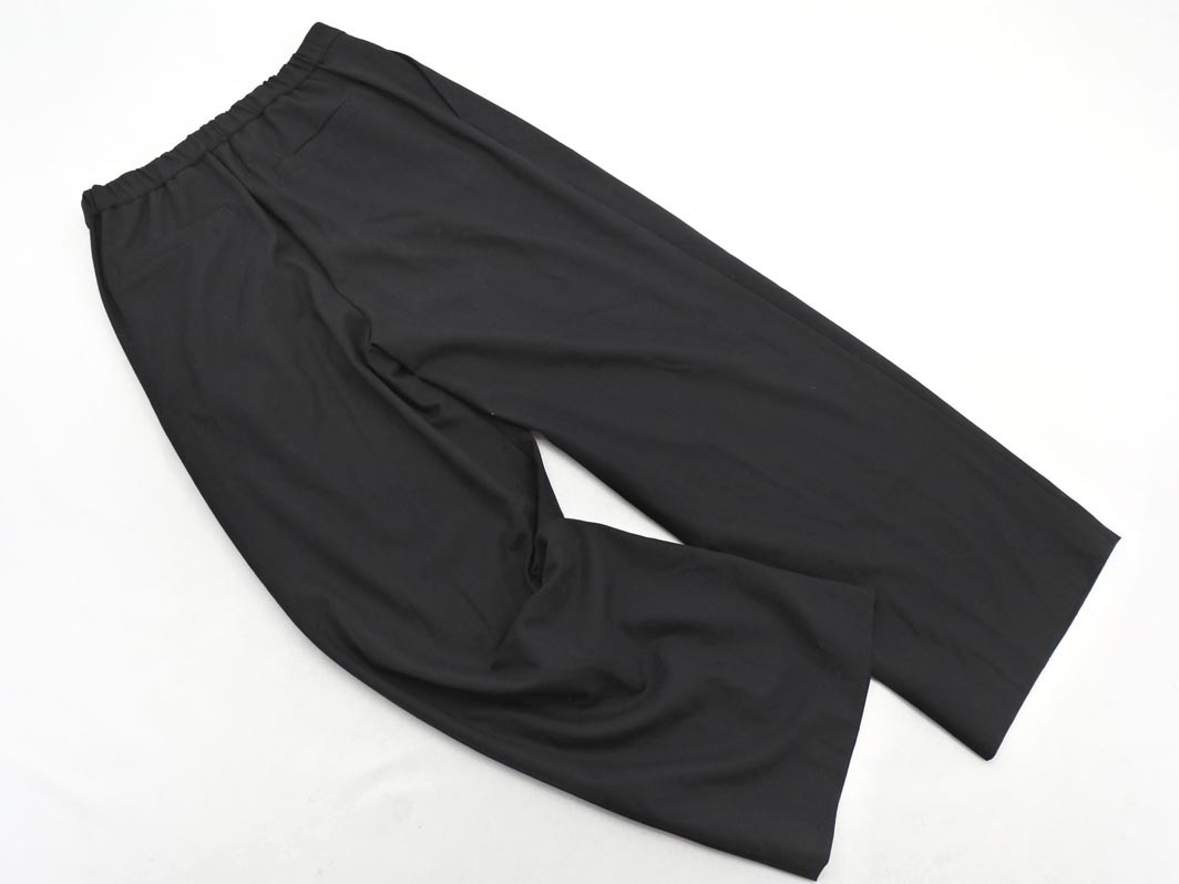 ELFORBR エルフォーブル ウール混 ワイド パンツ size38/黒 ◇■ ☆ fjc7 レディース_画像4