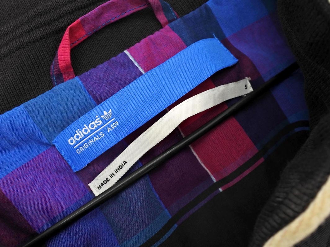 adidas アディダス スタンドカラー タック コート sizeS/黒 ◇■ ☆ fjc7 レディース_画像3