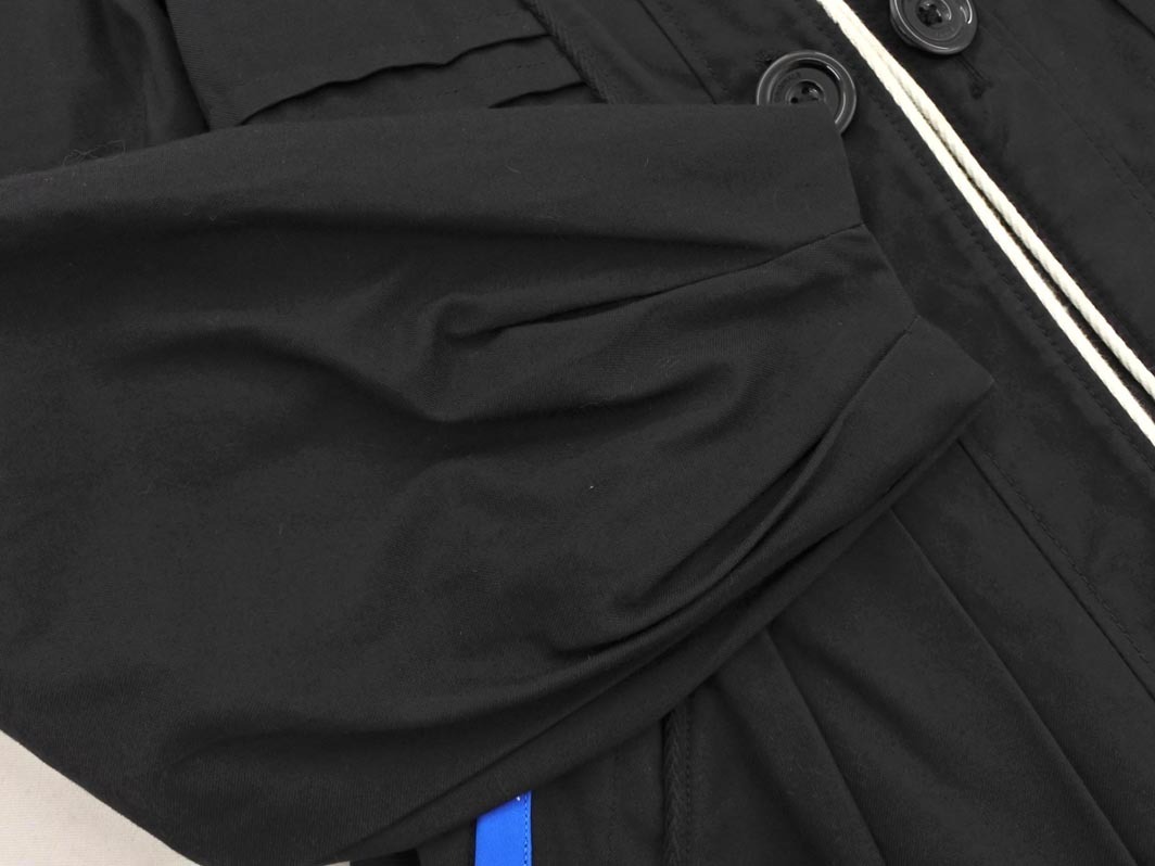 adidas アディダス スタンドカラー タック コート sizeS/黒 ◇■ ☆ fjc7 レディース_画像4