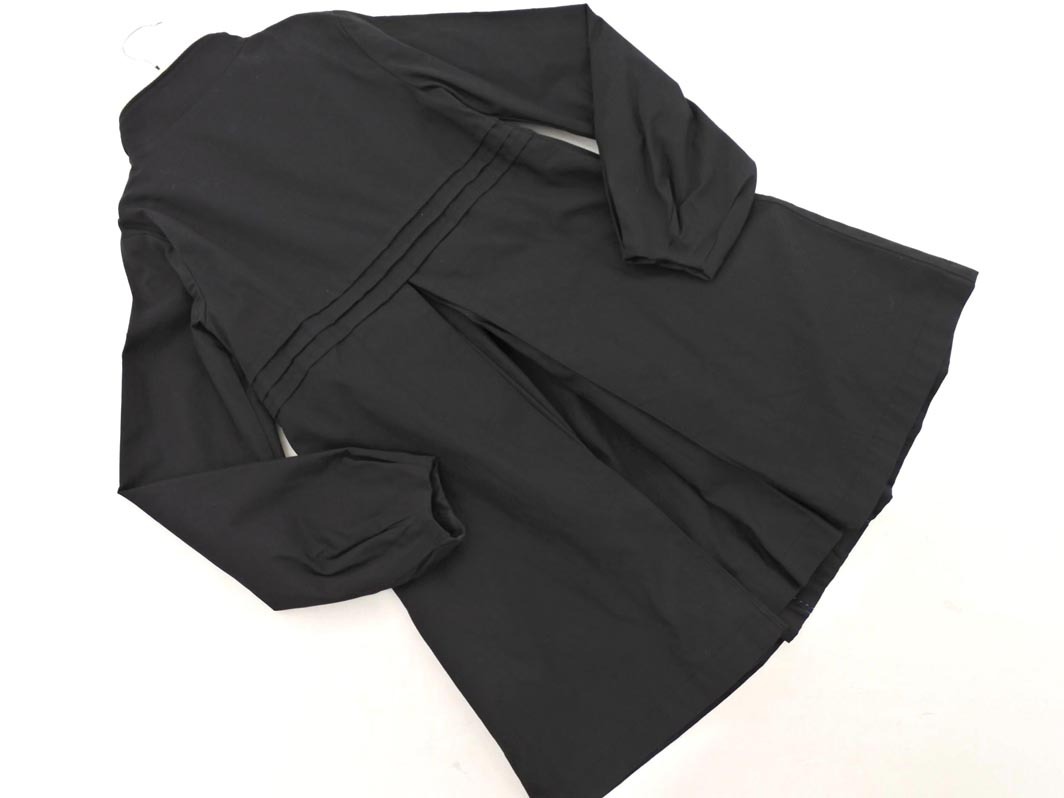 adidas アディダス スタンドカラー タック コート sizeS/黒 ◇■ ☆ fjc7 レディース_画像8