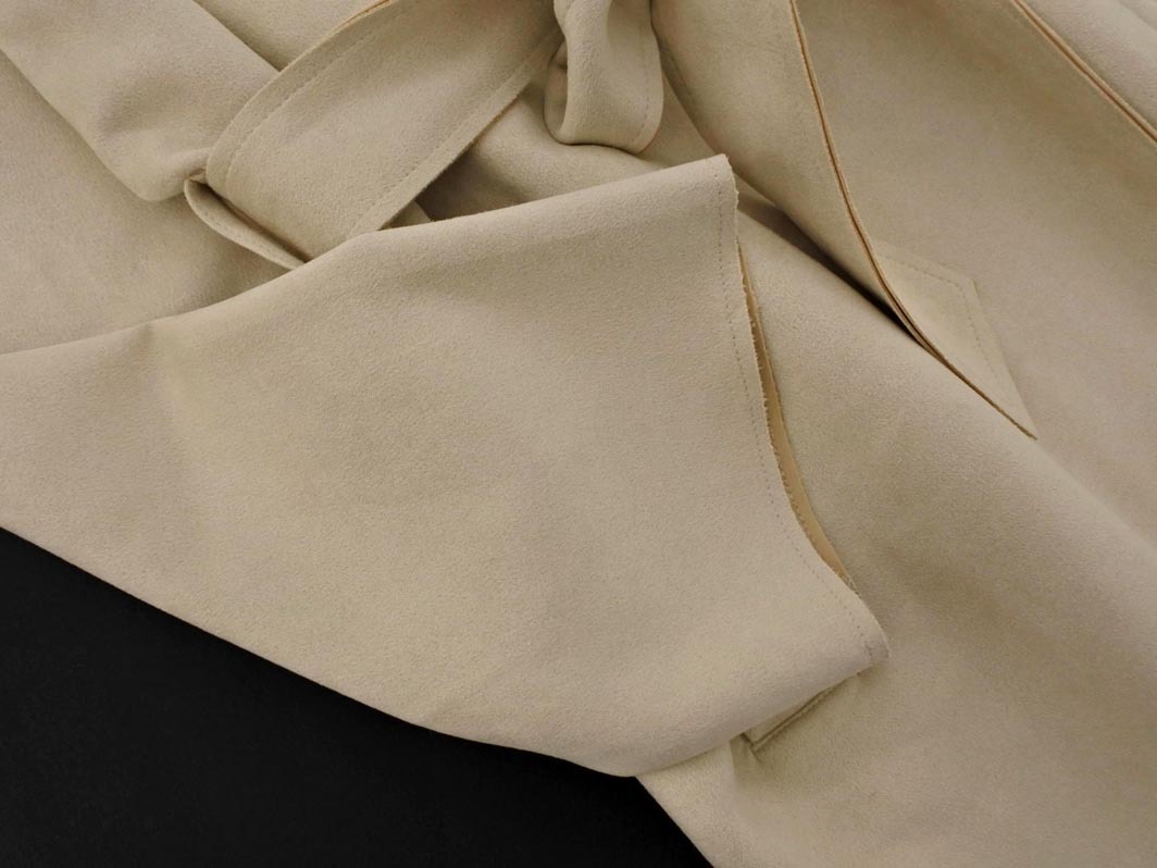 ZARA ザラ スウェード調 ロング コート sizeL/ベージュ ◇■ ☆ fjc7 レディース_画像3