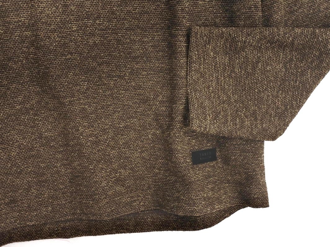 TAKEO KIKUCHI タケオキクチ ウール混 カットソー size2/こげ茶 ◇■ ☆ fjc7 メンズ_画像2