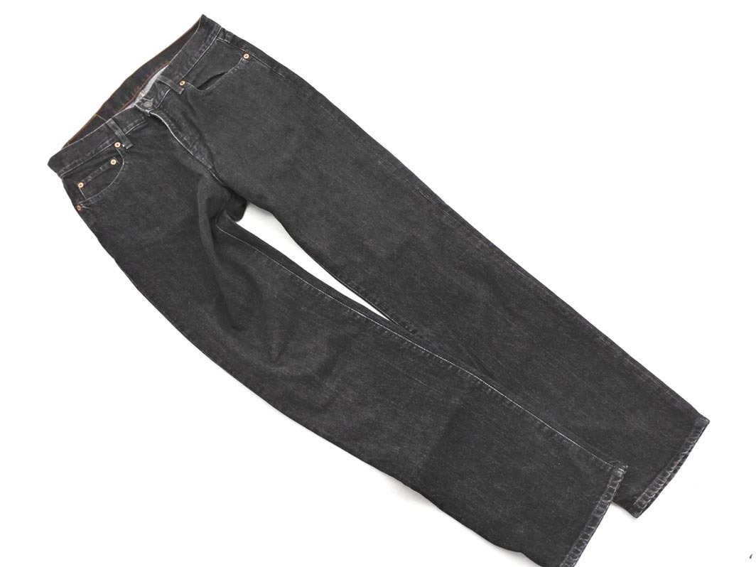 HOLLYWOOD RANCH MARKET ハリウッドランチマーケット ストレート デニムパンツ size31/黒 ■■ ☆ fjc7 メンズ_画像1