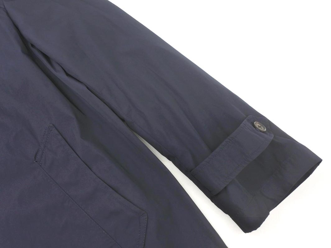 nano universe ナノユニバース フード 付き ステンカラー コート size44/紺 ◇■ ☆ fjc7 メンズ_画像3