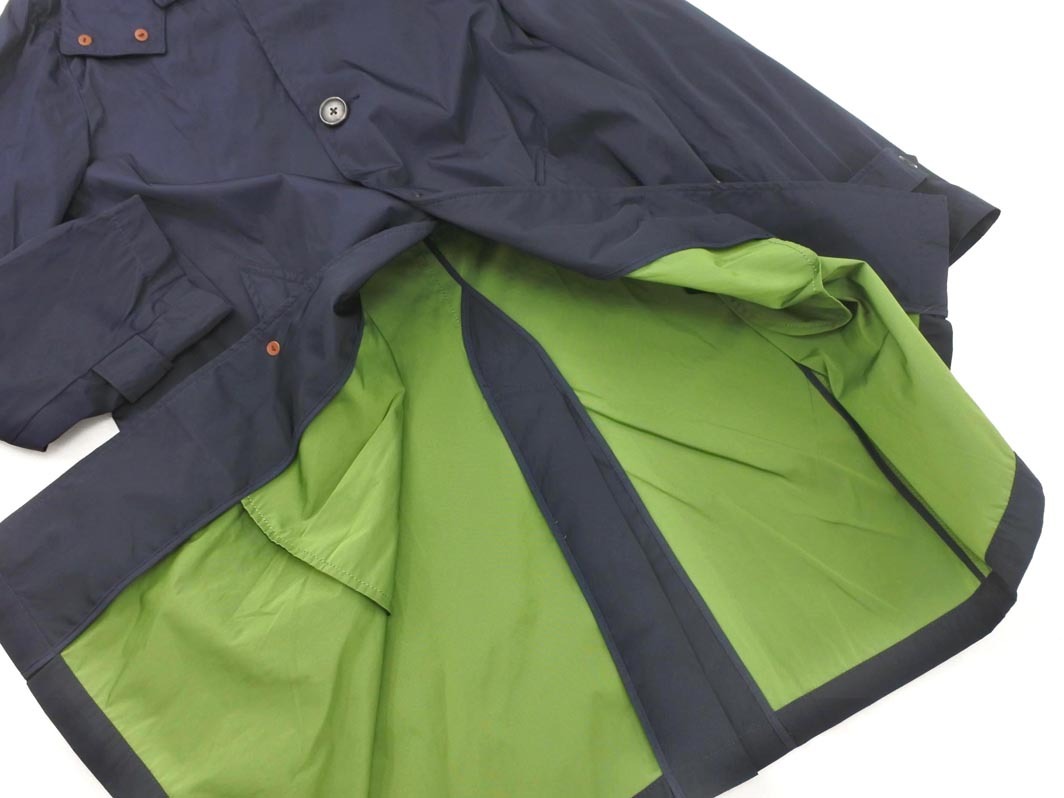 nano universe ナノユニバース フード 付き ステンカラー コート size44/紺 ◇■ ☆ fjc7 メンズ_画像4