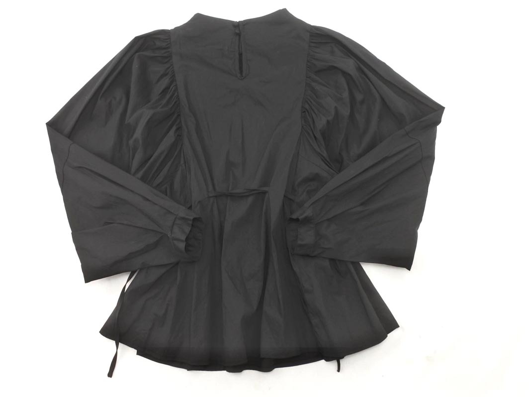 JEANASIS Jeanasis объем рукав лента имеется туника рубашка sizeF/ чёрный *# * fjc7 женский