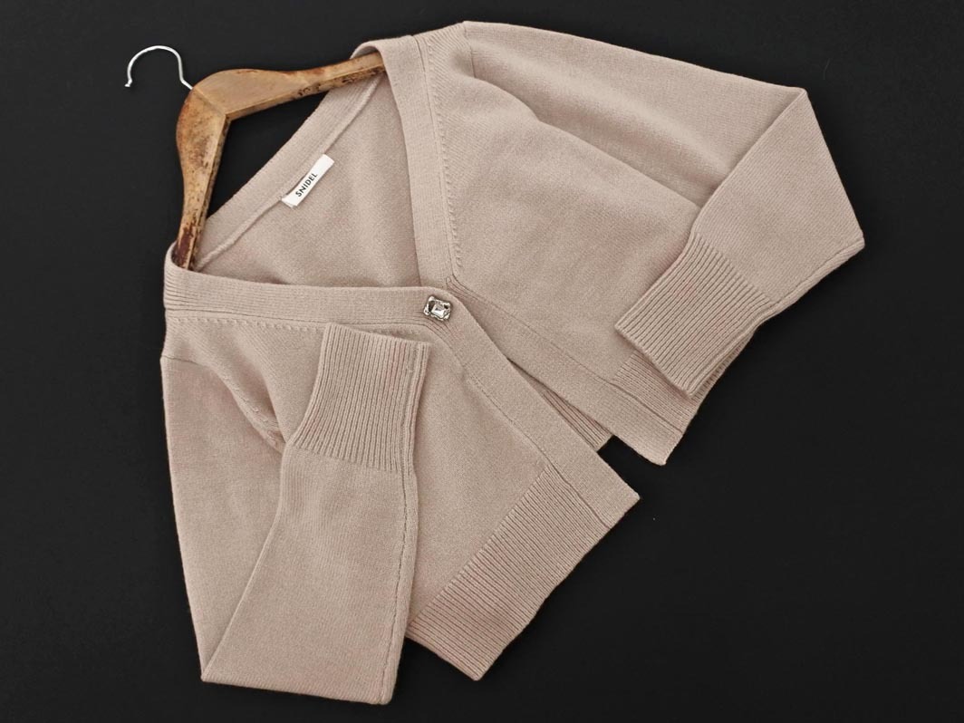 snidel スナイデル ショート カーディガン sizeF/アイボリー ◇■ ☆ fjc7 レディース_画像1