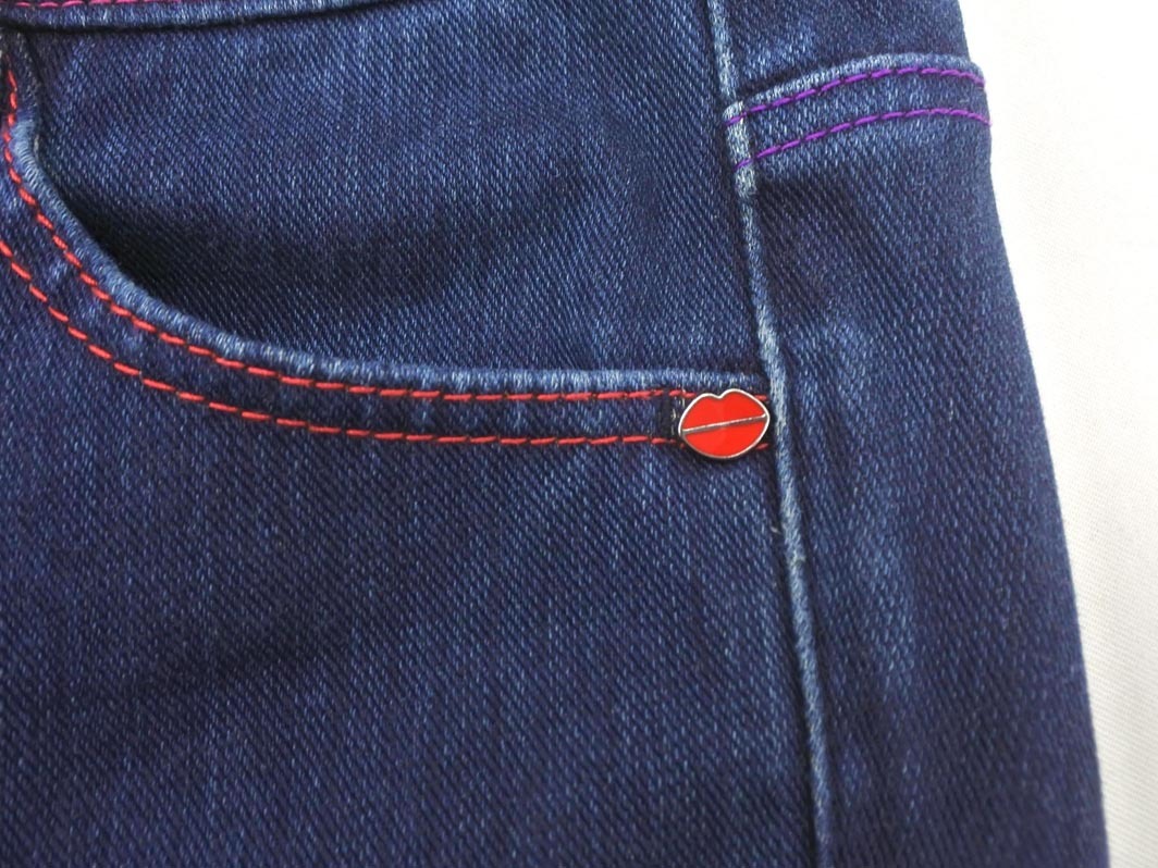 SONIA RYKIEL ソニアリキエル ストレッチ スキニー デニムパンツ size40/青 ■■ ☆ fjc7 レディース_画像6