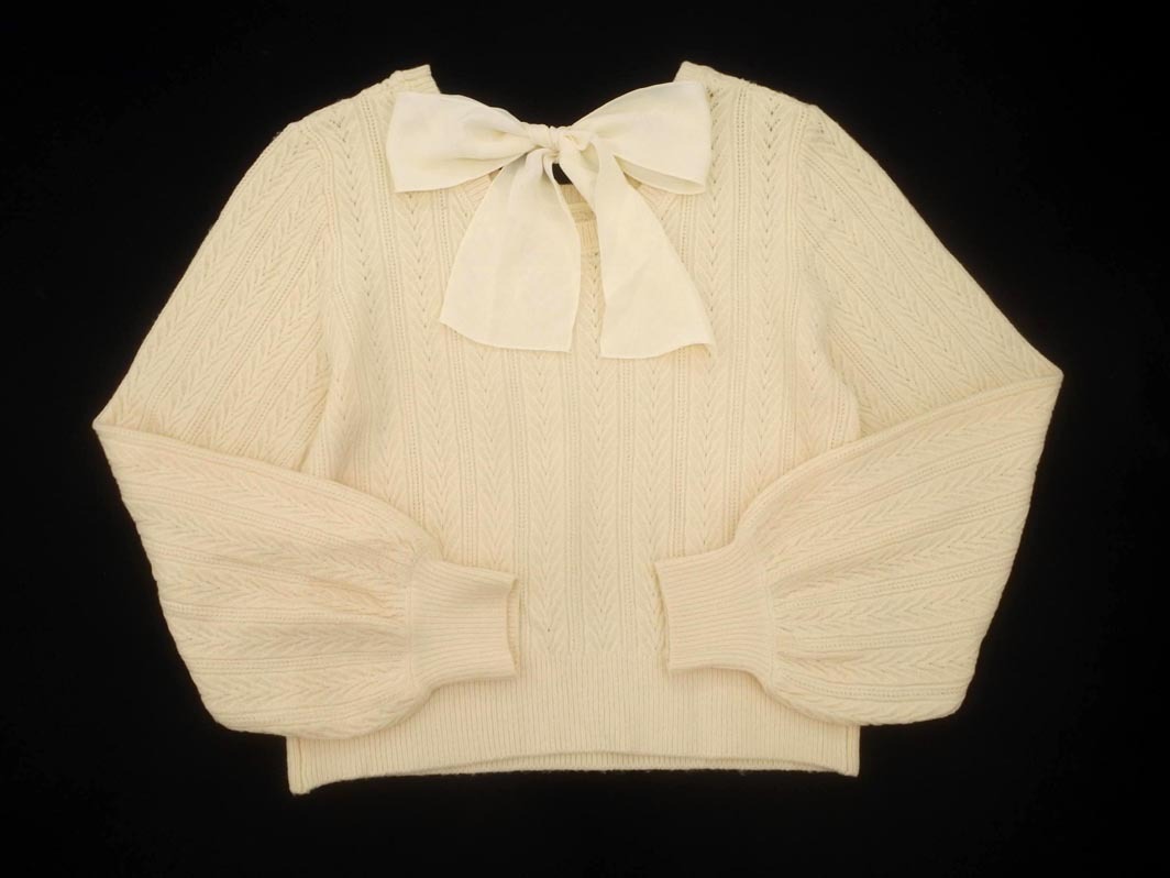 INGNI イング バックリボン ニット セーター sizeM/ベージュ ◇■ ☆ fjc8 レディース_画像4