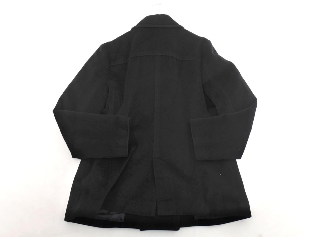 NATURAL BEAUTY ナチュラルビューティー アンゴラ混 ウール混 ダブルボタン ジャケット size13/黒 ◇■ ☆ fjc8 レディース_画像8