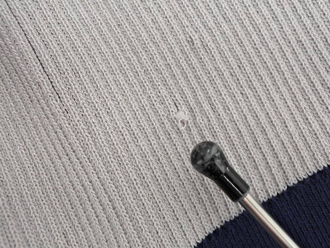 rienda リエンダ ボリュームスリーブ ロング ニット ワンピース sizeM/紺ｘグレー ◇■ ☆ fjc8 レディース_画像5