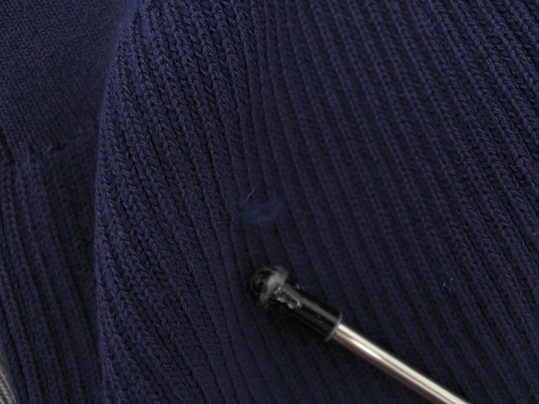 rienda リエンダ ボリュームスリーブ ロング ニット ワンピース sizeM/紺ｘグレー ◇■ ☆ fjc8 レディース_画像6