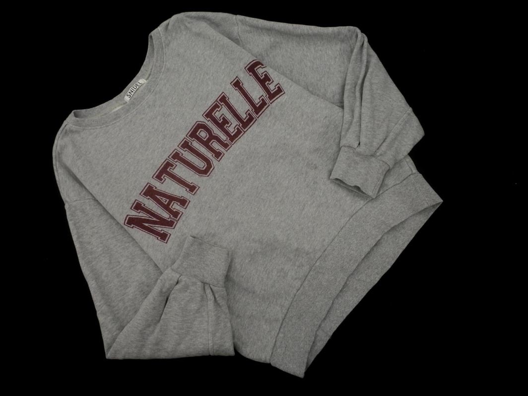 snidel スナイデル プリント トレーナー スウェット sizeONE/グレー ◇■ ☆ fjc8 レディース_画像1