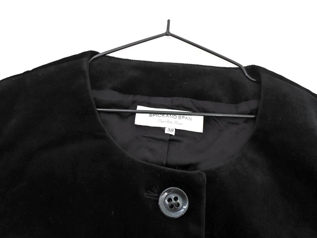 Spick & Span Spick & Span велюр pe слива no color жакет чёрный *# * fjc8 женский