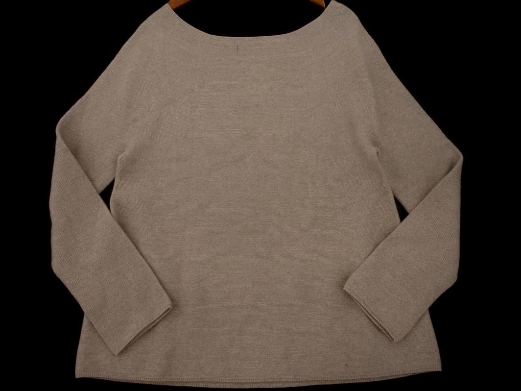 SHIPS シップス ウール100% ボートネック ニット セーター ベージュ ◇■ ☆ fjc8 レディース_画像4