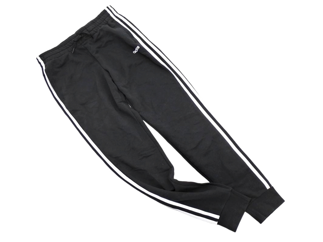 adidas アディダス ロゴ プリント トラック パンツ sizeOT/黒 ■■ ☆ fjc8 レディース_画像1