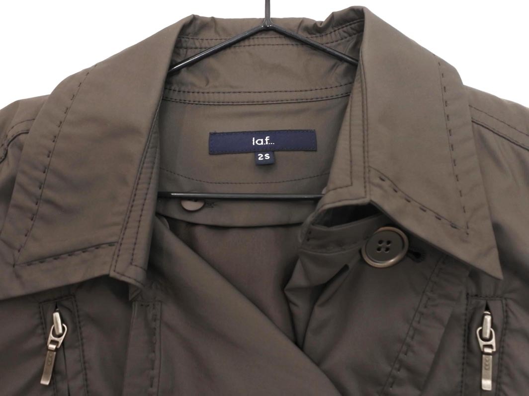 la.f... ラエフ ロートレアモン 中綿 ライナー付き トレンチ コート size2S/茶 ◇■ ☆ fjc8 レディース_画像5
