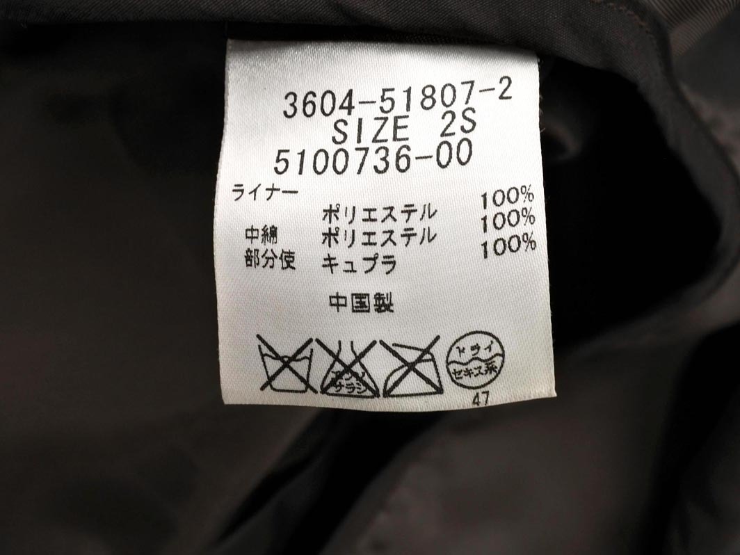 la.f... ラエフ ロートレアモン 中綿 ライナー付き トレンチ コート size2S/茶 ◇■ ☆ fjc8 レディース_画像7