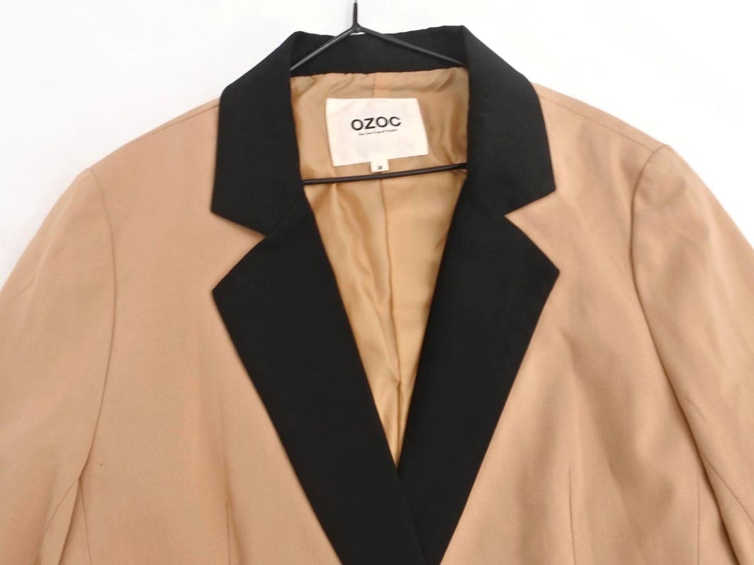 OZOC Ozoc bai цвет tailored jacket size38/ бежевый ## * fjc8 женский