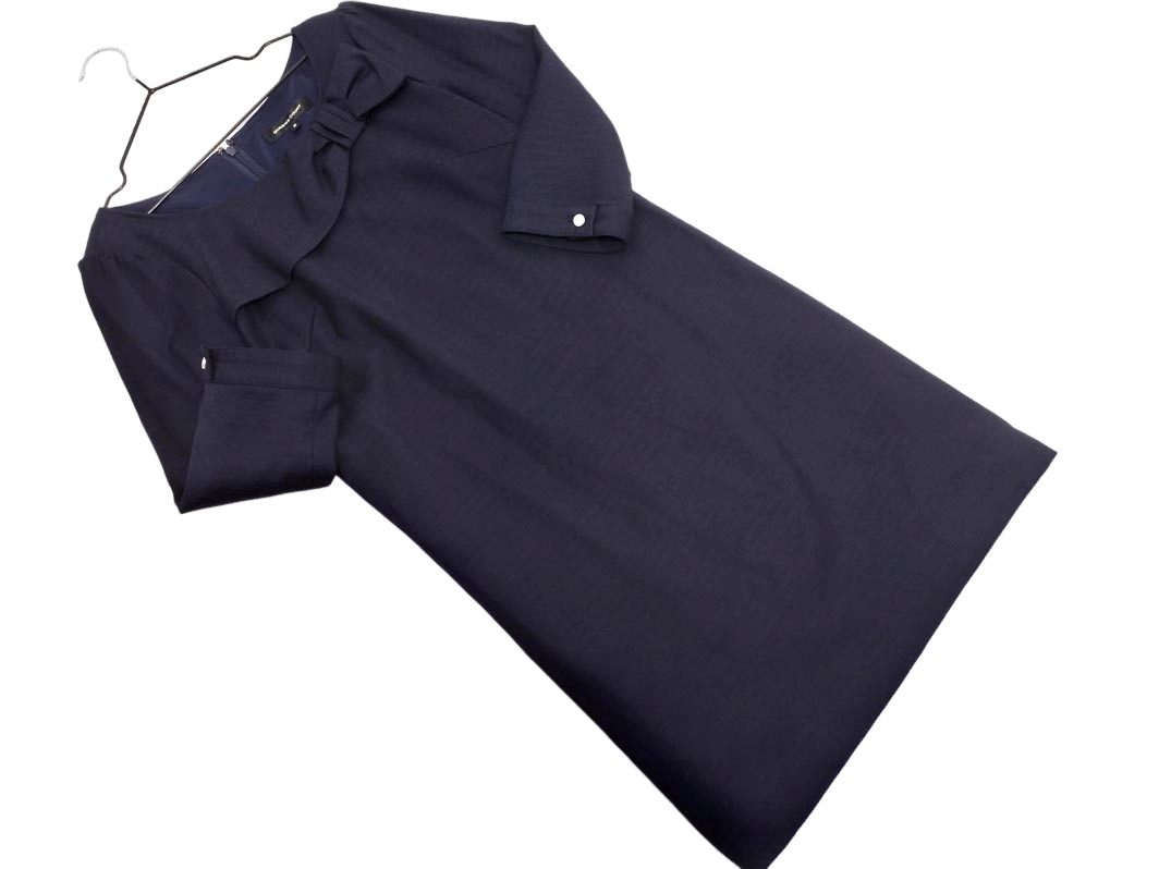 QUEENS COURT クイーンズコート Iライン ワンピース size2/紺 ◇■ ☆ fjc8 レディース_画像1