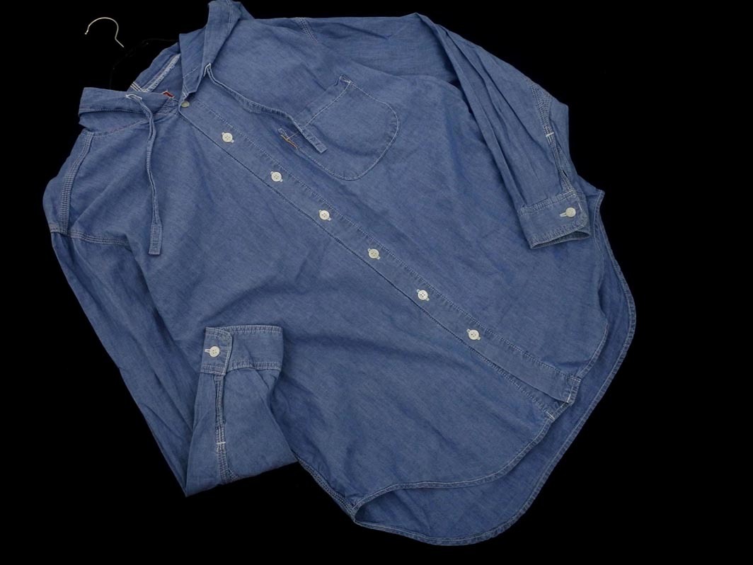 45rpm 45a-rupi- M капот Denim рубашка синий *# * fjc8 мужской 