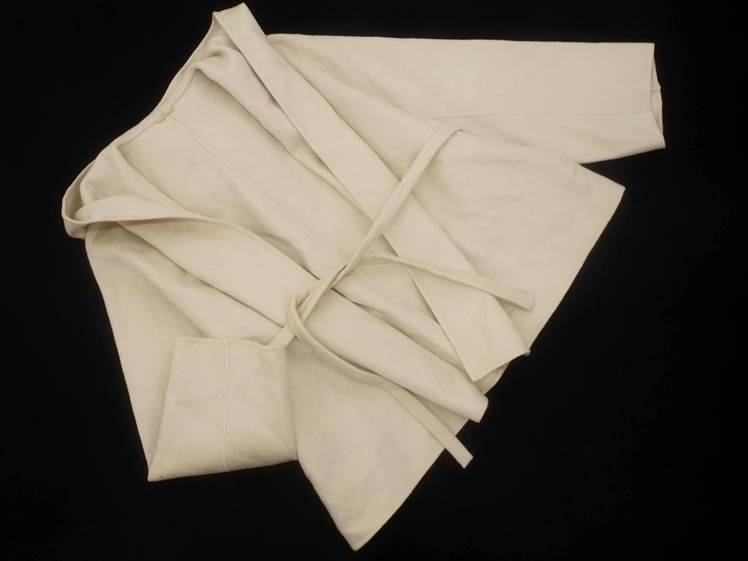 snidel スナイデル ウール混 フーディ ラップ ジャケット sizeONE/アイボリー ◇■ ☆ fjc8 レディース_画像1